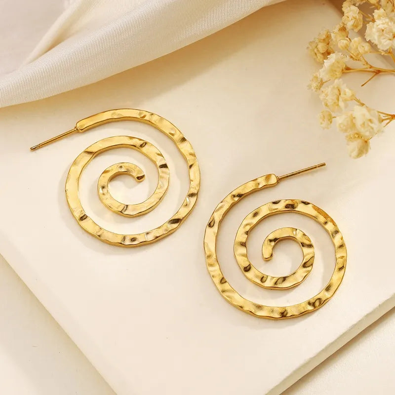 Spiral Statement Earrings