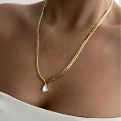 Tear drop necklace