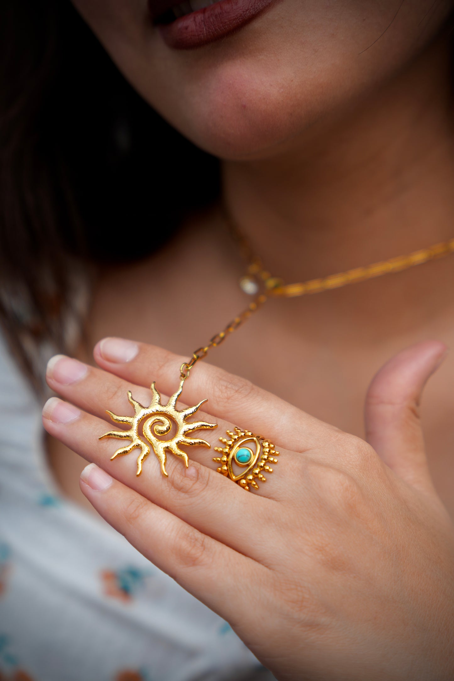 Sun Pendant Necklace