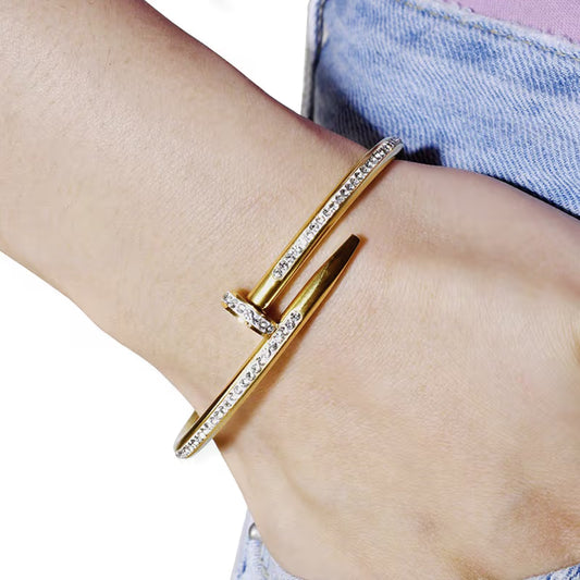 Crystal Nail Bracelet