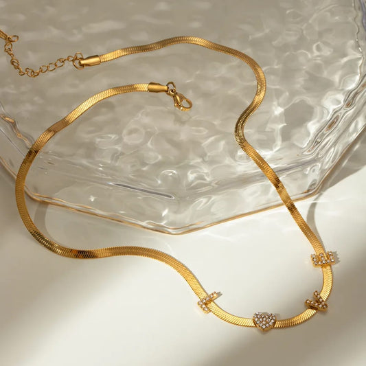 Gold Love Chain Necklace
