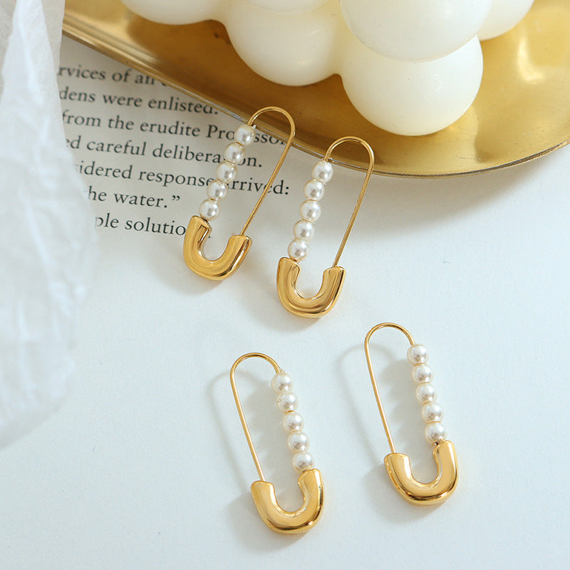 Pearl Pin Earrings