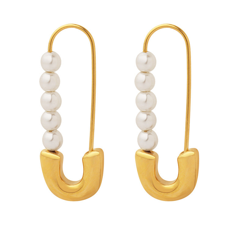 Pearl Pin Earrings
