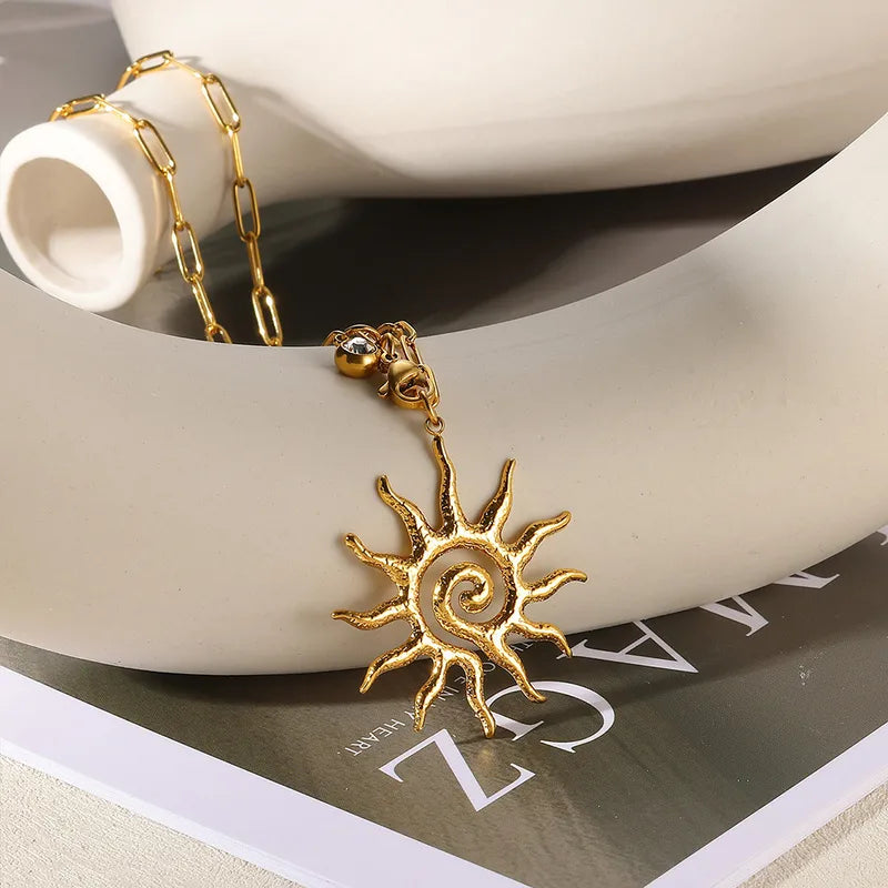 Sun Pendant Necklace