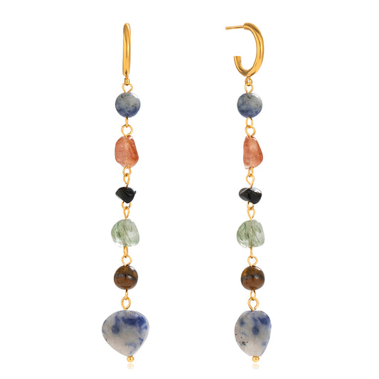 Gemstone Drop Earrings