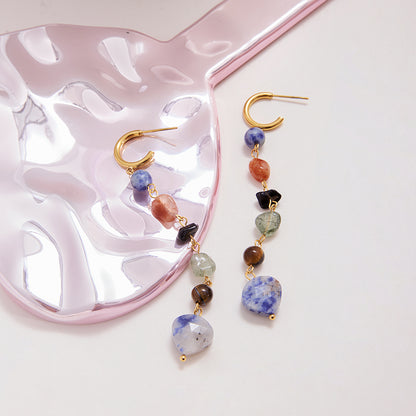 Gemstone Drop Earrings