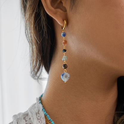 Gemstone Drop Earrings