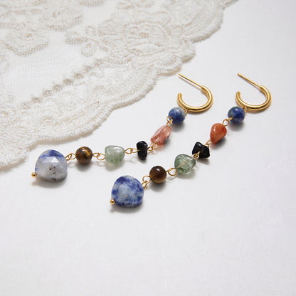 Gemstone Drop Earrings