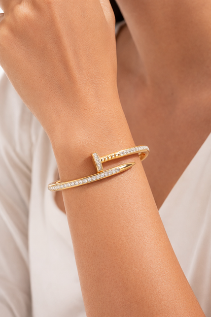 Gold Nail Luxe Bangle