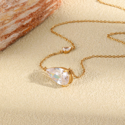 Crystal Teardrop Necklace