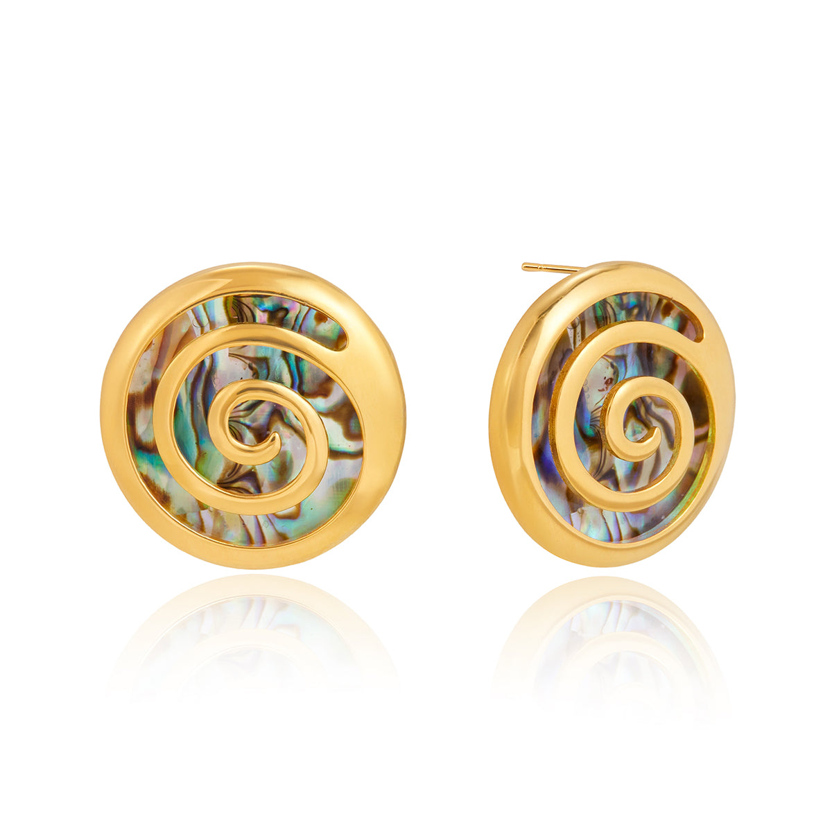Ocean Spiral Earrings