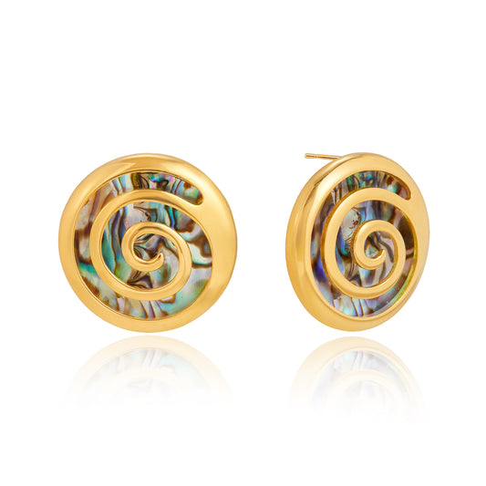 Ocean Spiral Earrings