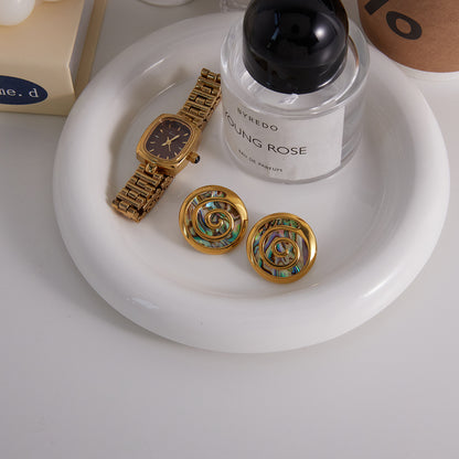 Ocean Spiral Earrings