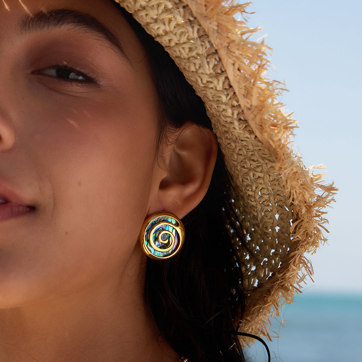 Ocean Spiral Earrings
