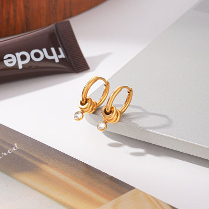 Knot Hoop Earrings