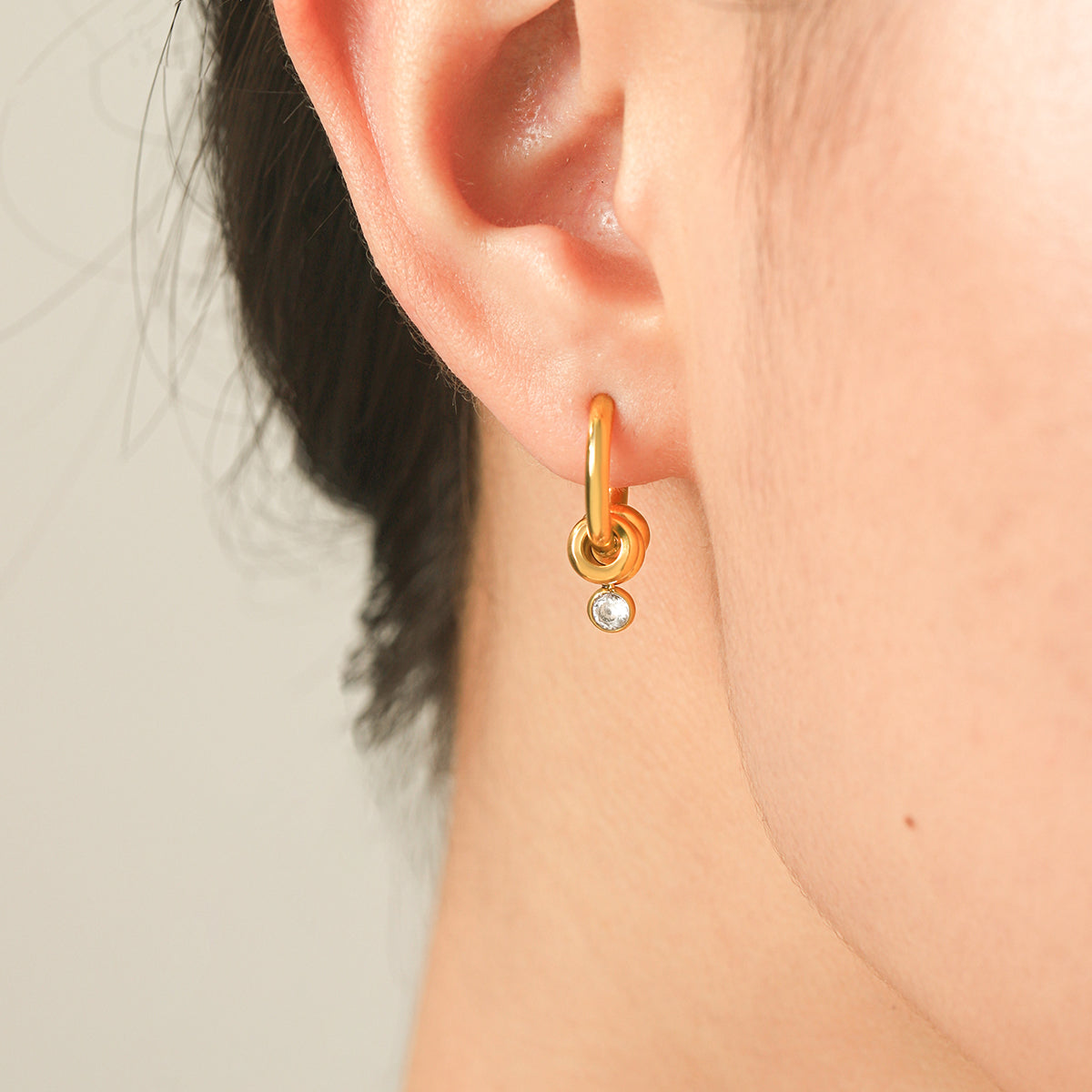 Knot Hoop Earrings