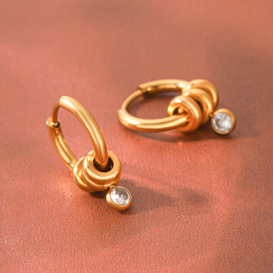 Knot Hoop Earrings
