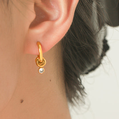 Knot Hoop Earrings