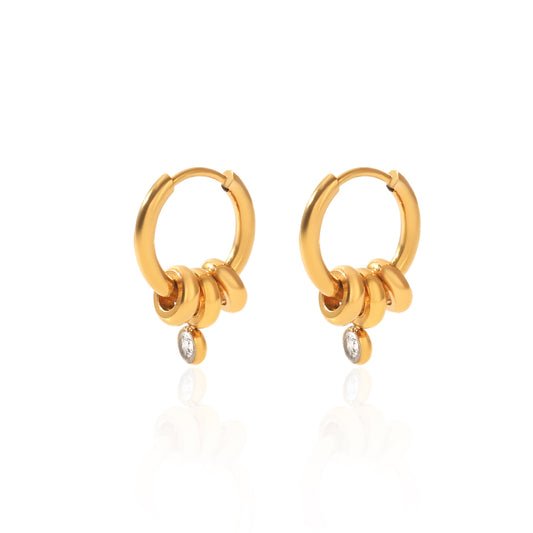 Knot Hoop Earrings