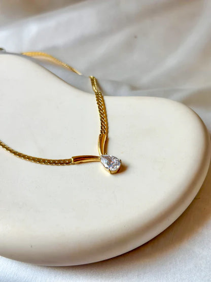 Tear drop necklace