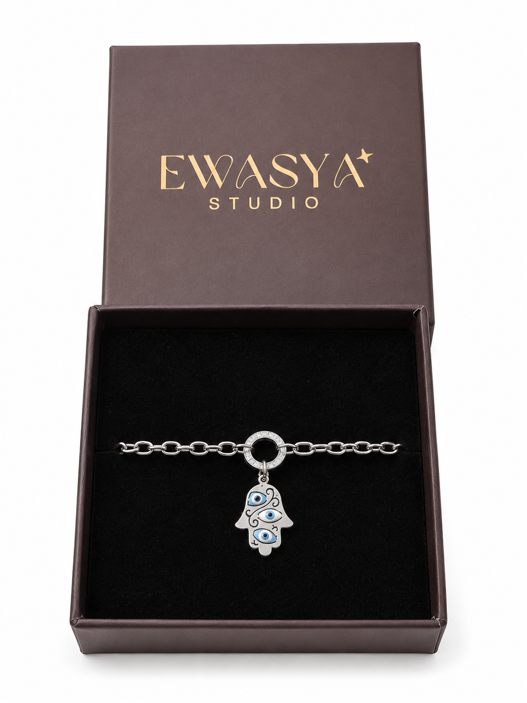 Silver Evil Eye  Bracelet