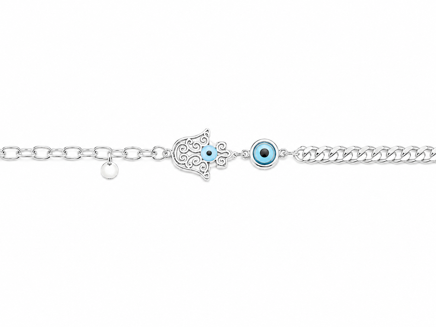 5 Silver plated Rakhi combo