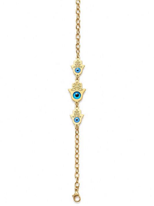 Trinity Rakhi – Gold Finish