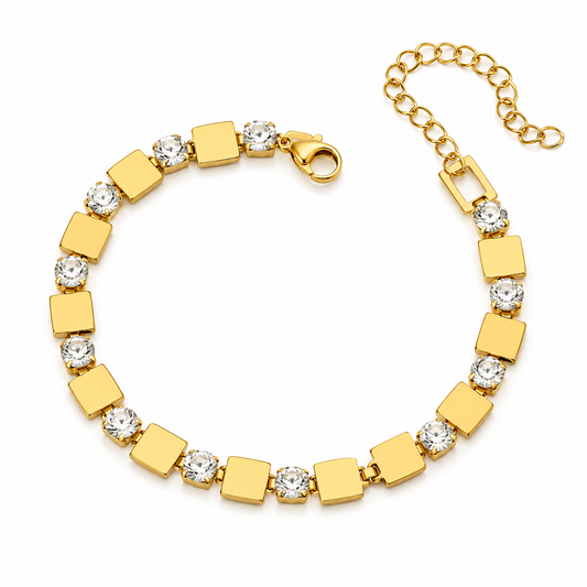 Square crystal Bracelet