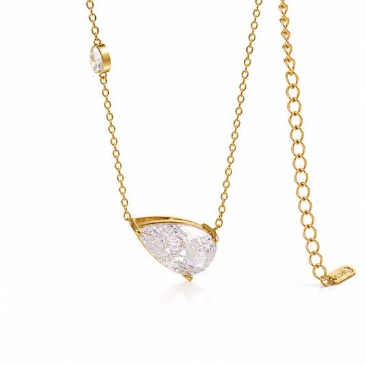 Crystal Teardrop Necklace