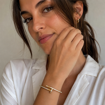 Crystal Nail Bracelet