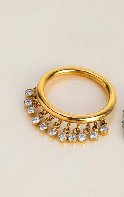 Gold The Dangle Ring For Women