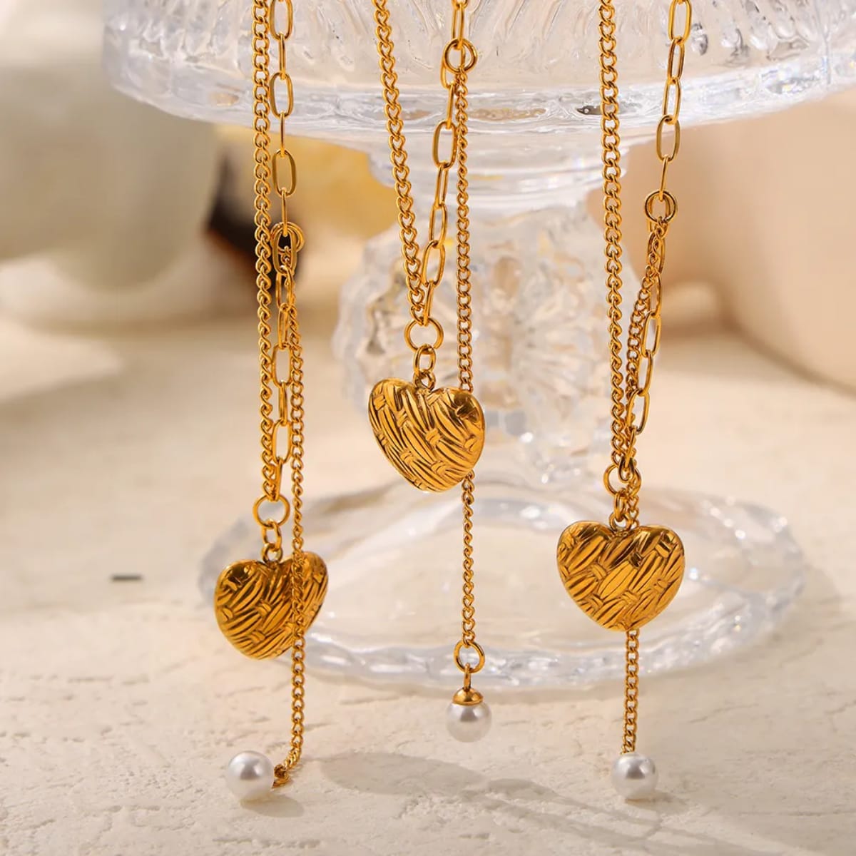 Golden Promise Heart Necklace