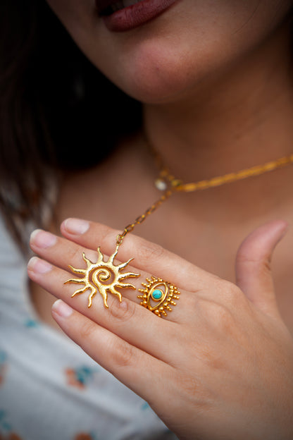Sun Pendant Necklace