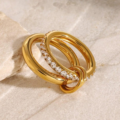 Gold plated  Loop Ring