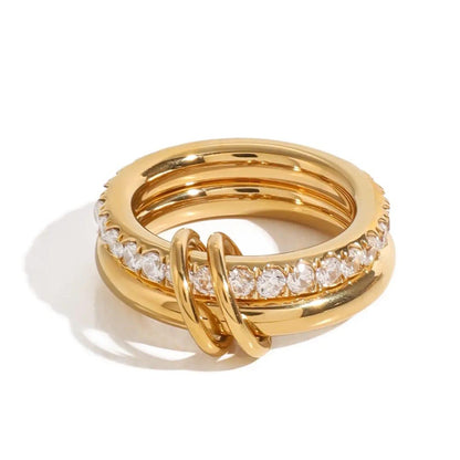 Gold plated  Loop Ring