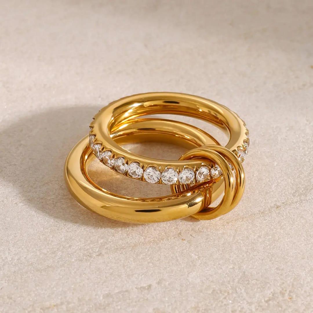 Gold plated  Loop Ring