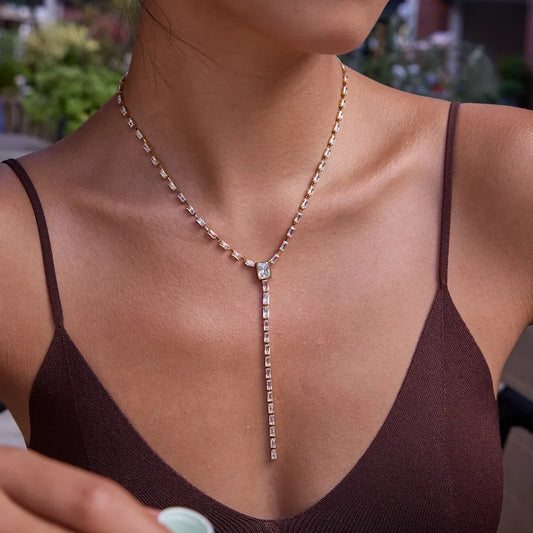 Lustre Line Y-Necklace