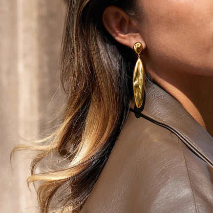 Liquid Gold Drop Earrings