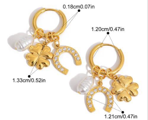 Lucky Charm Trio Hoops