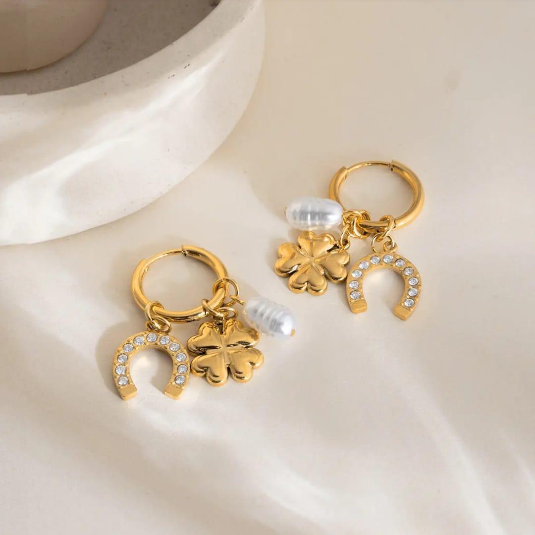 Lucky Charm Trio Hoops