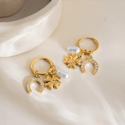 Lucky Charm Trio Hoops