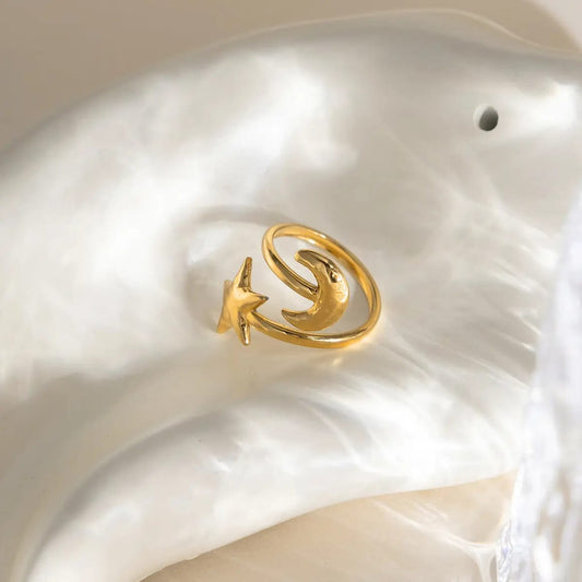 Moon & Star Wish Ring