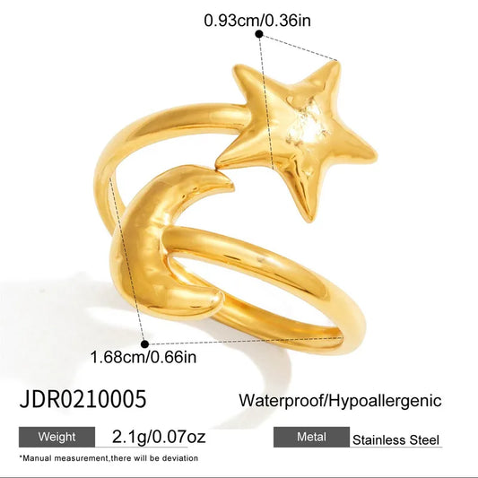 Moon & Star Wish Ring