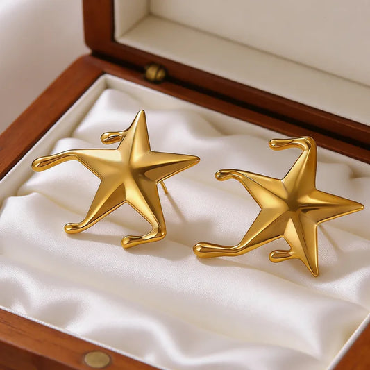 Nova Drip Star Stud Earrings