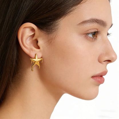 Nova Drip Star Stud Earrings