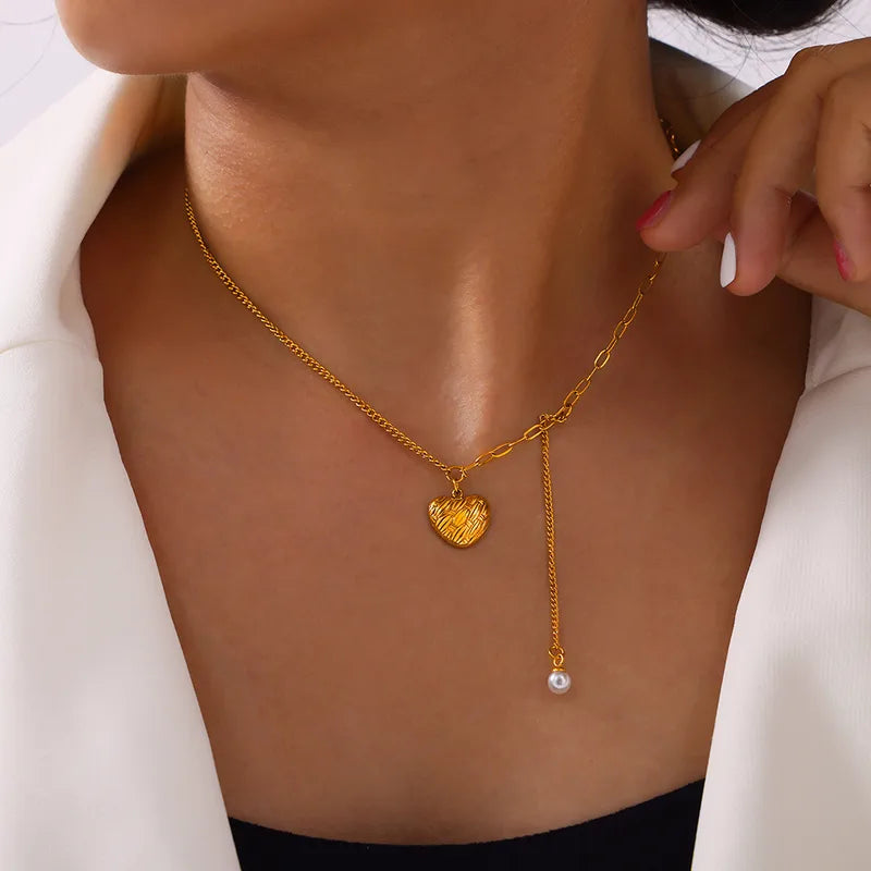 Golden Promise Heart Necklace