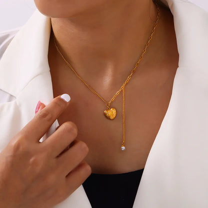 Golden Promise Heart Necklace