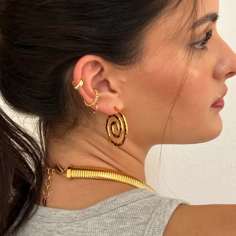 Spiral Statement Earrings