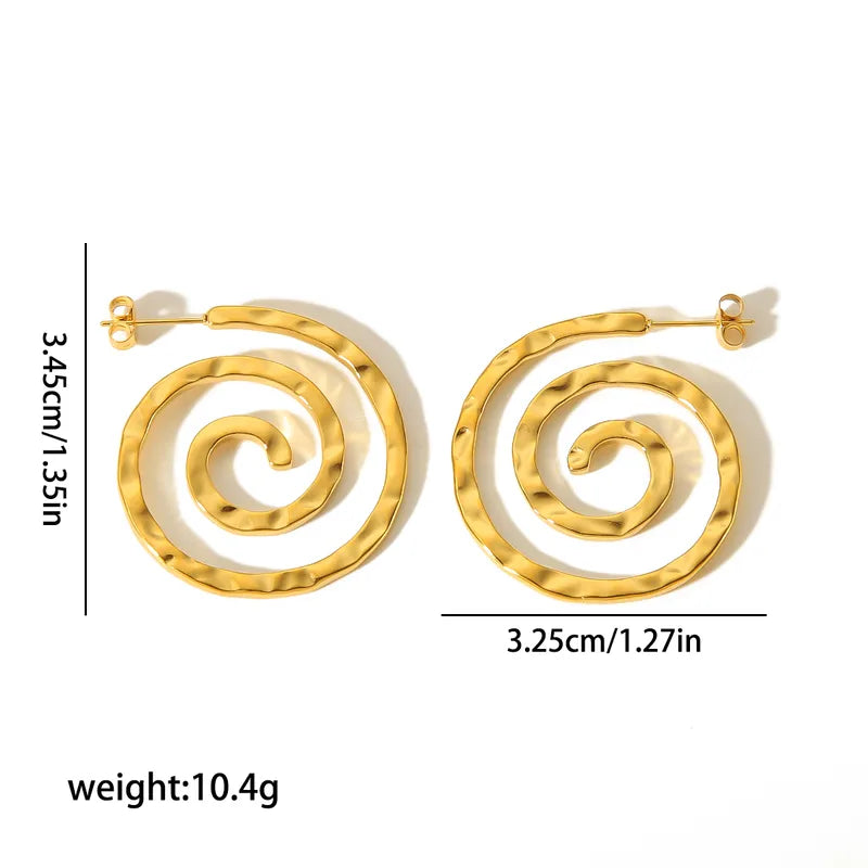 Spiral Statement Earrings