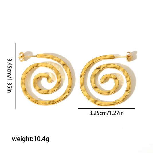 Spiral Statement Earrings